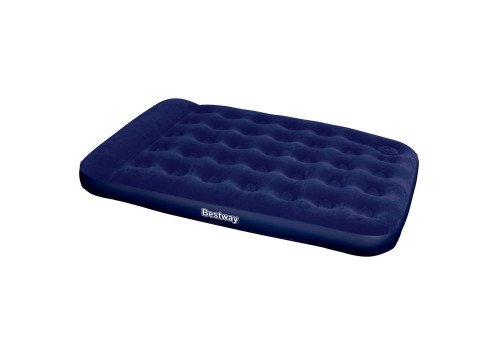 67225 Bestway Надувной матрас Easy Inflate Flocked Air Bed(Double) 191х137х28 см, встроенный ножной насос
