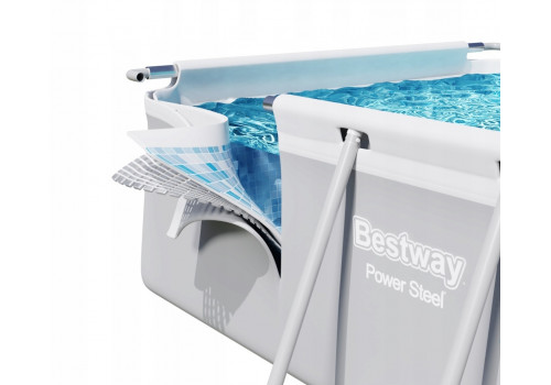 56671 Каркасный бассейн прямоугольный Bestway Rectangular Frame 4,88х2,44х1,22м