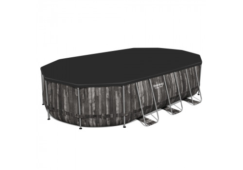 5611R Bestway Овальный каркасный бассейн, 610х366х122см +фильтр-насос, лестница, тент